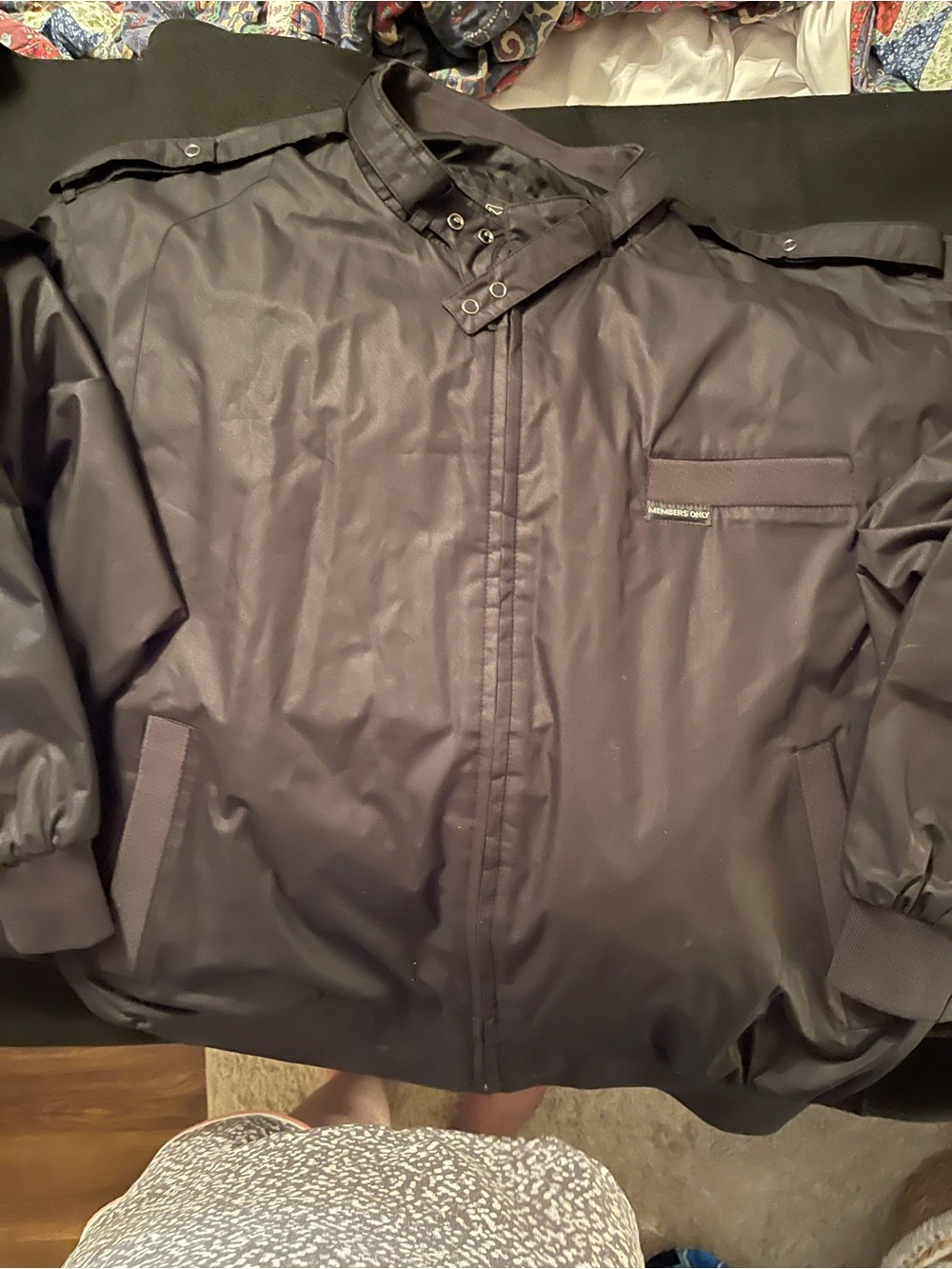 Vintage Men’s Members Only Black Jacket
